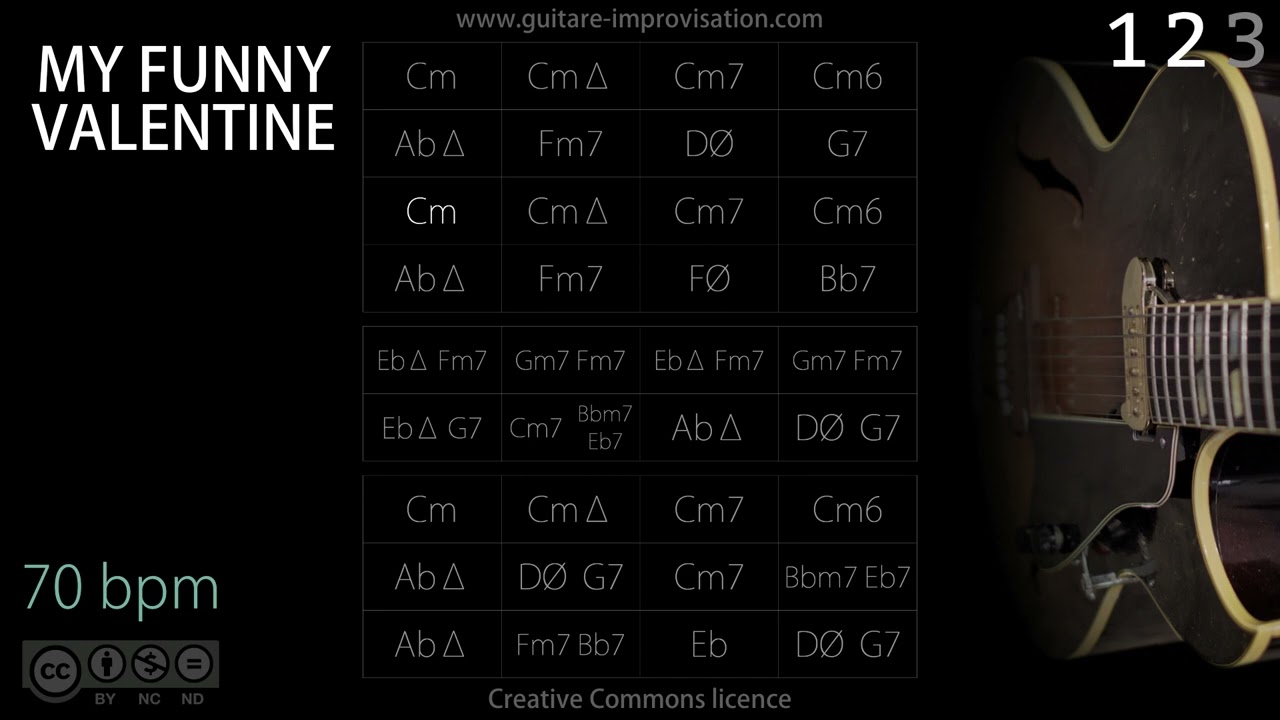 My Funny Valentine (Jazz/Ballad feel) 70 bpm : Backing Track