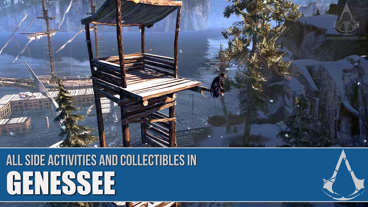 Assassin's Creed Rogue - All Side Activities & Collectibles in Genessee