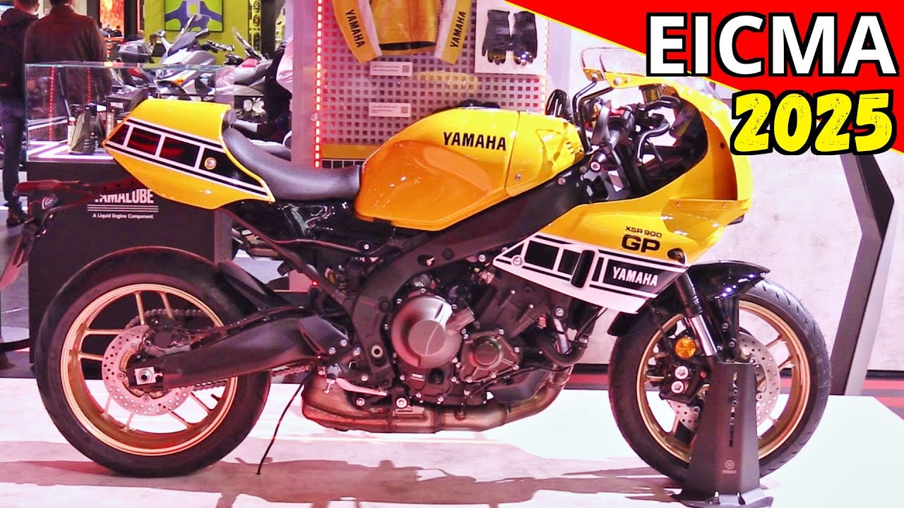 Eicma 2025 Milano - 🟡 2026 Yamaha XSR900 GP Yellow Legend 