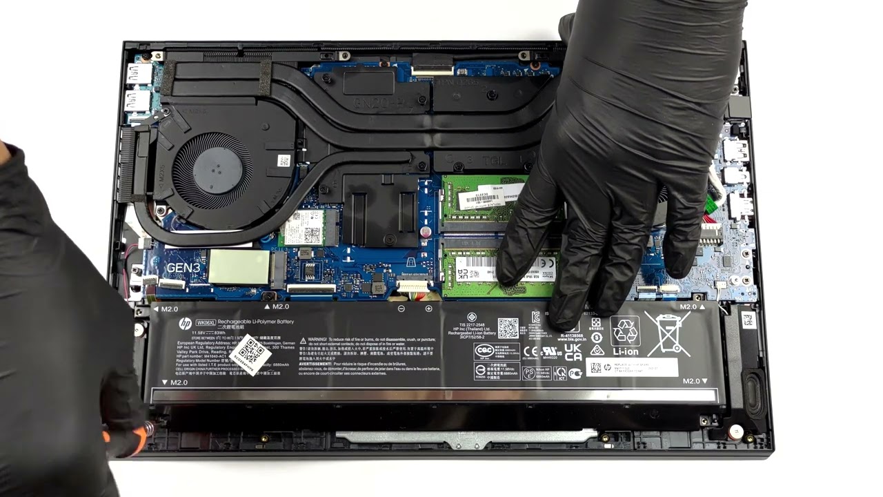 🛠️ HP Omen 16 (16-b0000) - disassembly and upgrade options