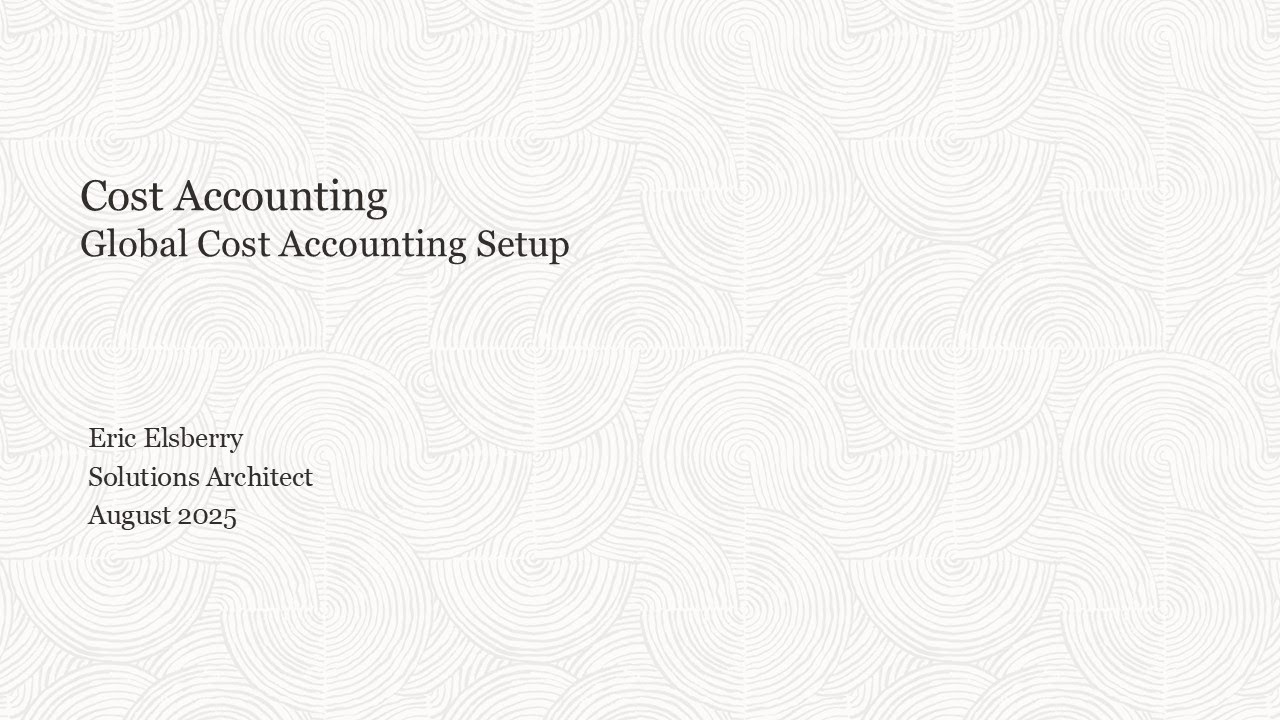 Учет затрат – этапы настройки глобальной системы учета затрат