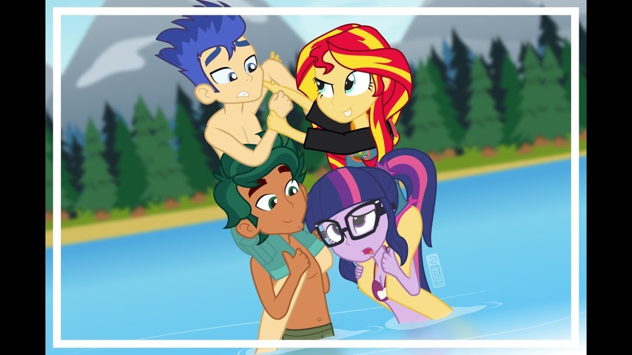 MLP:FIM Sci Twi X Timber Spruce & Sunset Shimmer X Flash Sentry (Human) - Tribute -I Still Believe