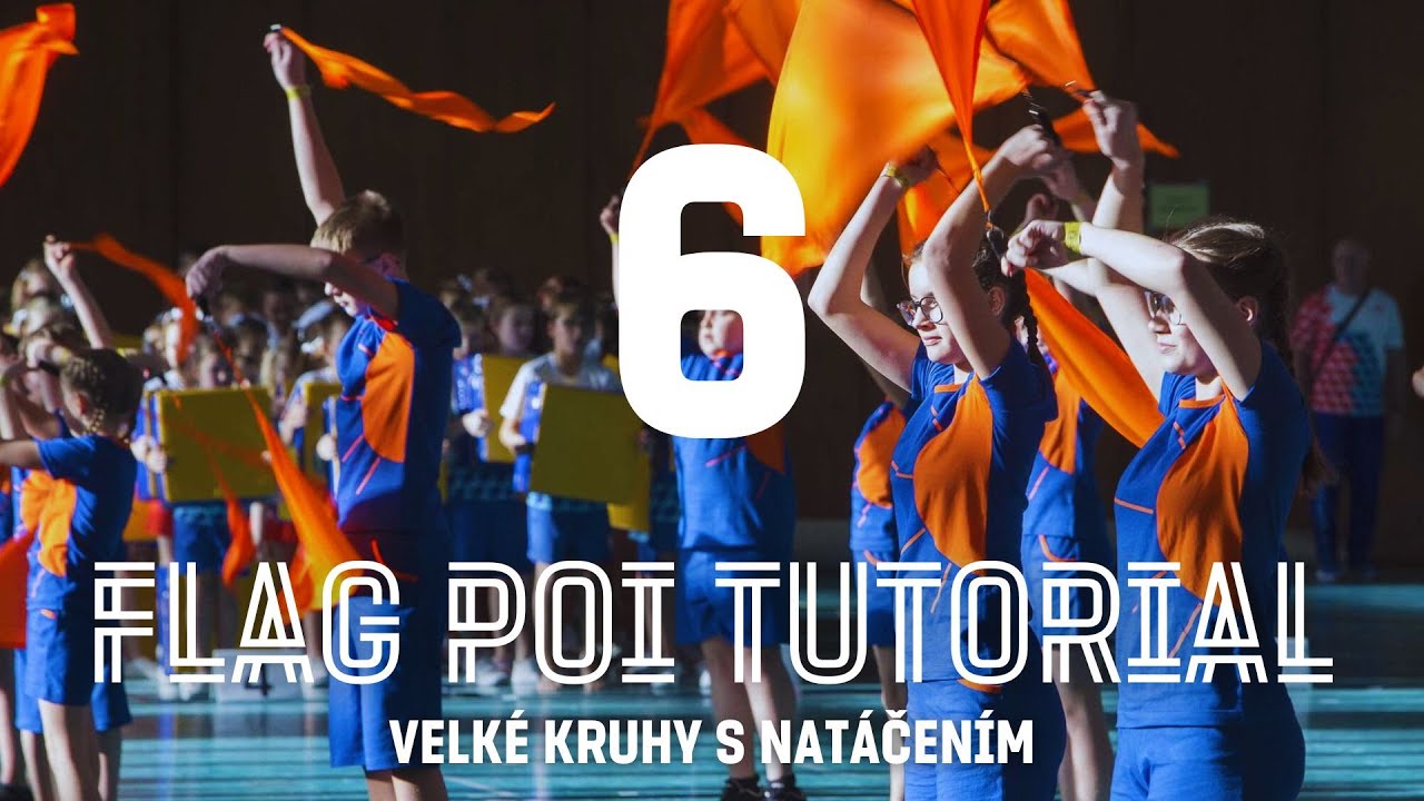 Flag poi tutorial - Velké kruhy s natáčením #Slet2024 #STebouMeBaviSvet