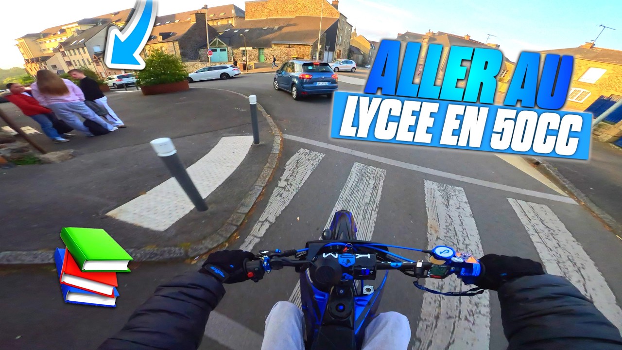 ALLER au LYC&Eacute;E en 50cc : pour 1h&hellip; ( REJET&Eacute; DU MCDO ! ) 🤬