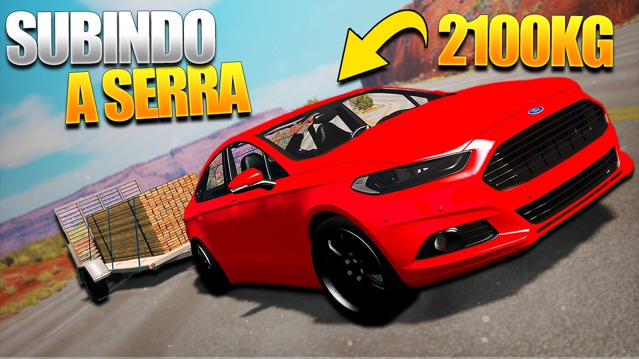 SUBINDO A SERRA COM 2100Kg DE FORD FUSION! BeamNG.drive