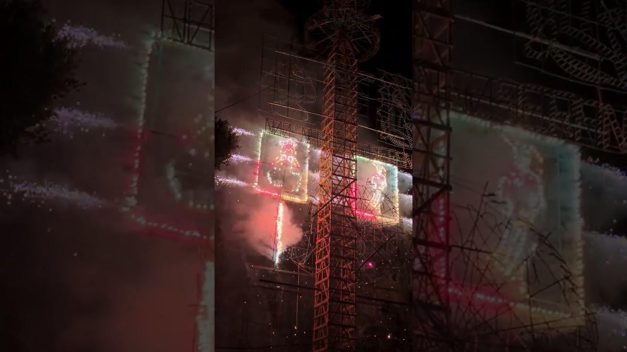 2do Castillo pirotécnico de la fiesta patronal de Cristo Rey en el pblo de Sta. Ma. Nativitas Zacapa