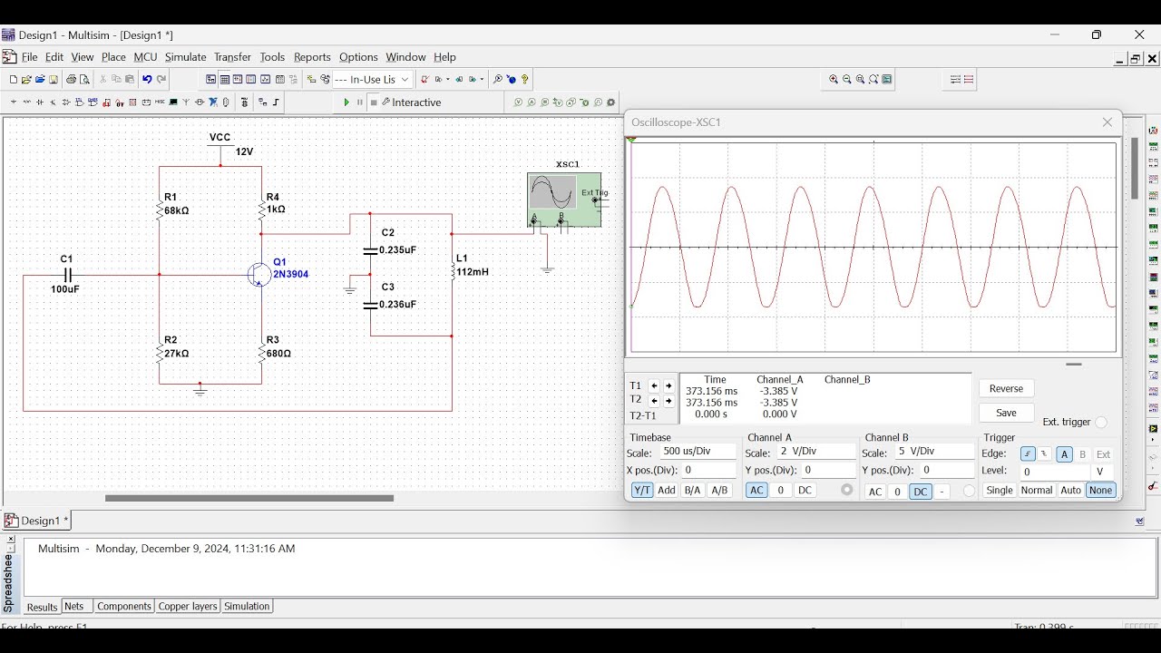 How to make Colpitts oscillator by using BJT || Colpitts oscillator || Oscillator || MUET
