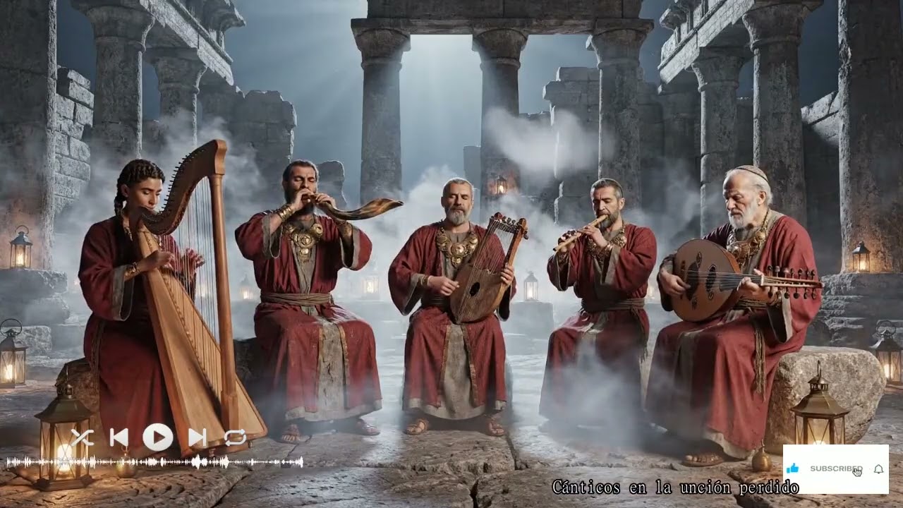 Cánticos Hebreos Con Shofar E Instrumentos Del Templo En Adoración Profunda Ante Adonai