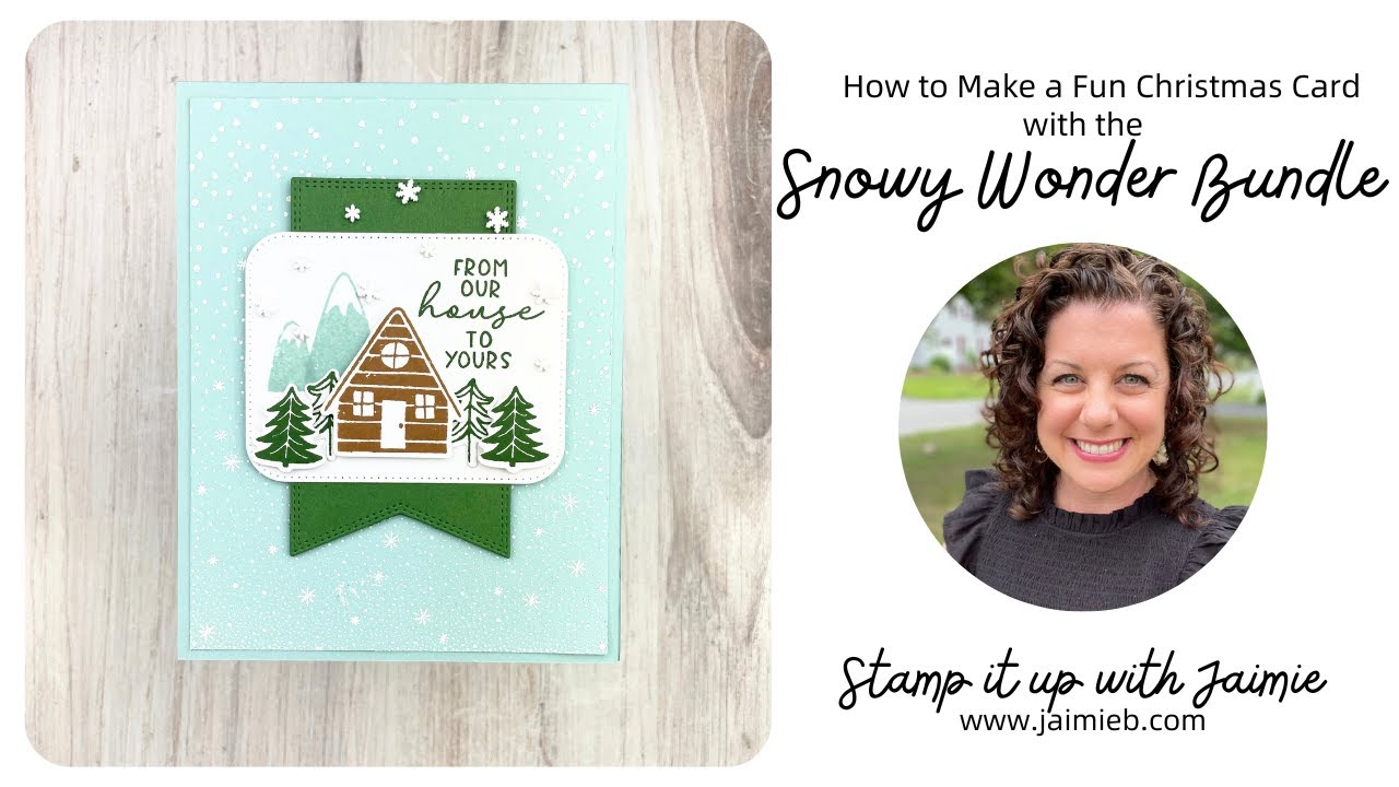 How to Use Stampin' Up!'s Snowy Wonder Bundle for a Christmas Card