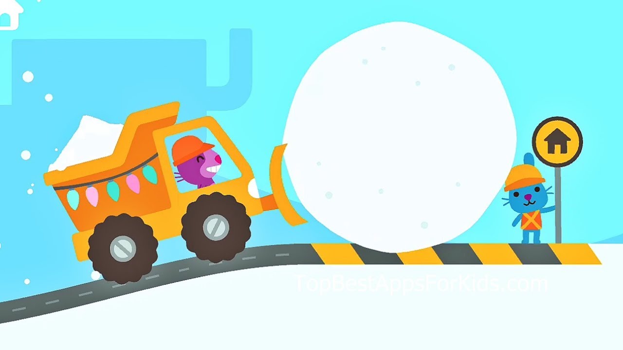 Sago Mini Trucks &  Diggers ❄️ Winter / Christmas Edition ❄️ Free App for Kids