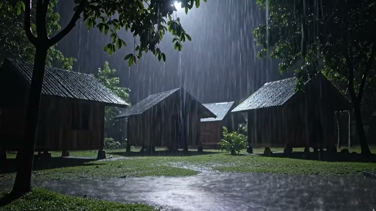 From Sleepless to Sound Asleep: A Mighty Thunderstorm at Night