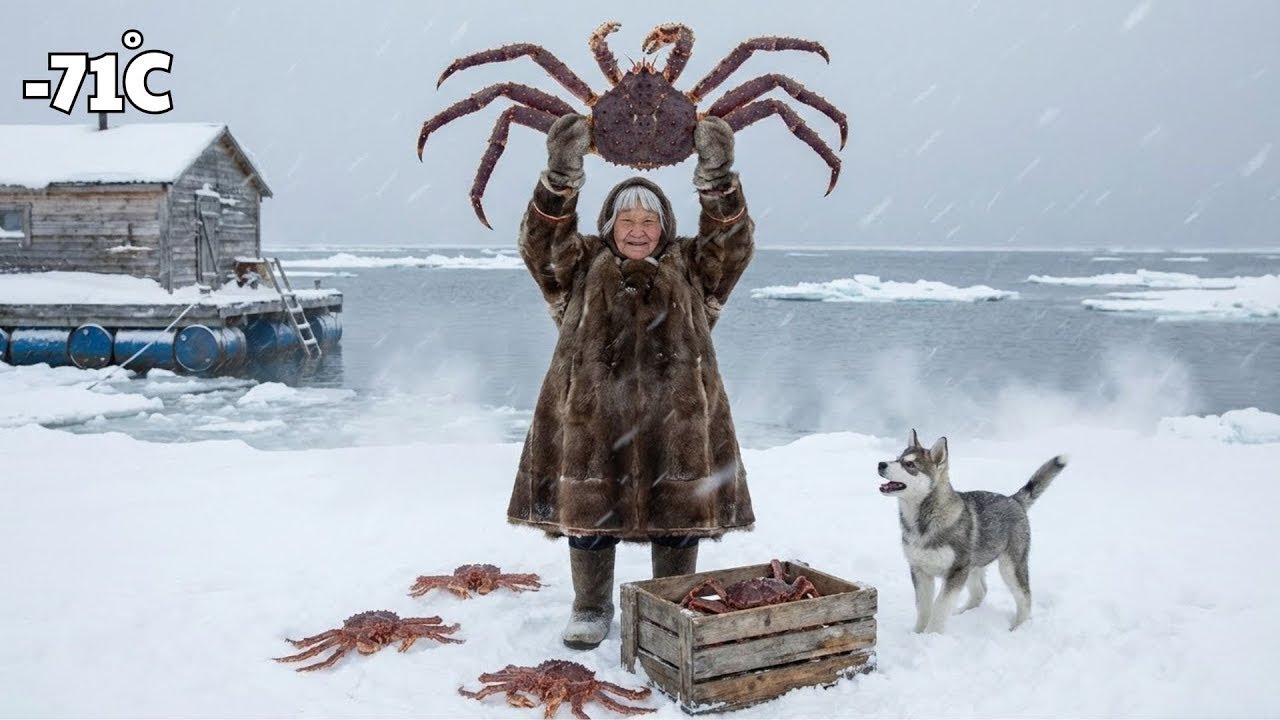 93 Year Old Arctic Woman hunting King Crabs and Surviving a Polar Bear Attack| Survived at –71°C