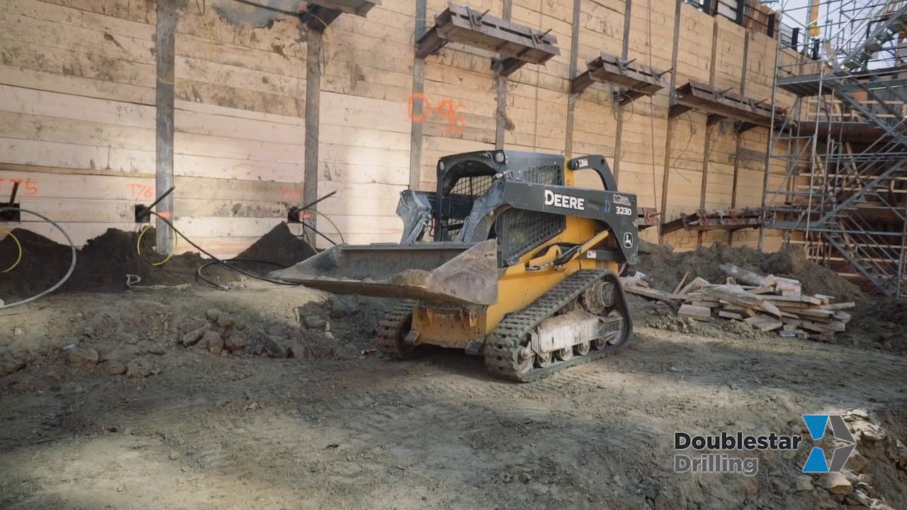 Soldier Pile and Lagging Shoring System - Soilmec SR65 & SM14