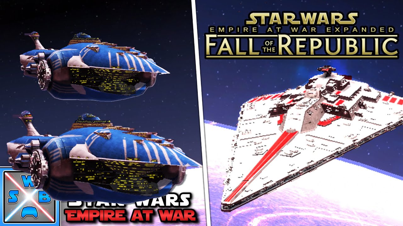 Die GRÖßTEN Schiffe der Republik und der Separatisten gegeneinander - STAR WARS EMPIRE AT WAR