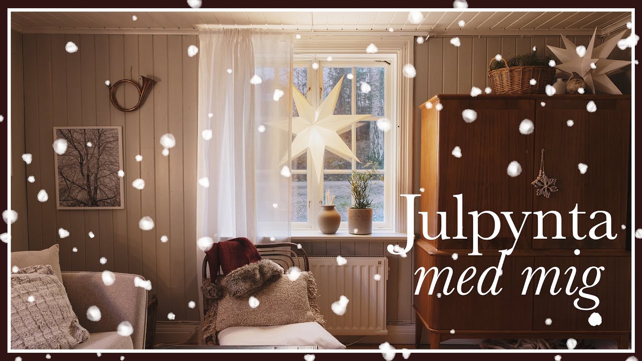 Julpynta i vårt lilla hus med mig!
