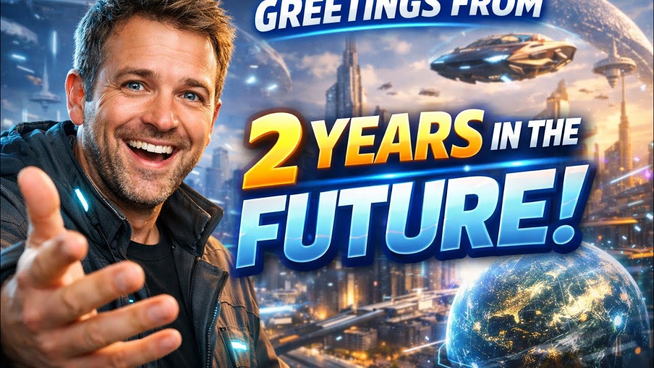 Greeting me in two years time