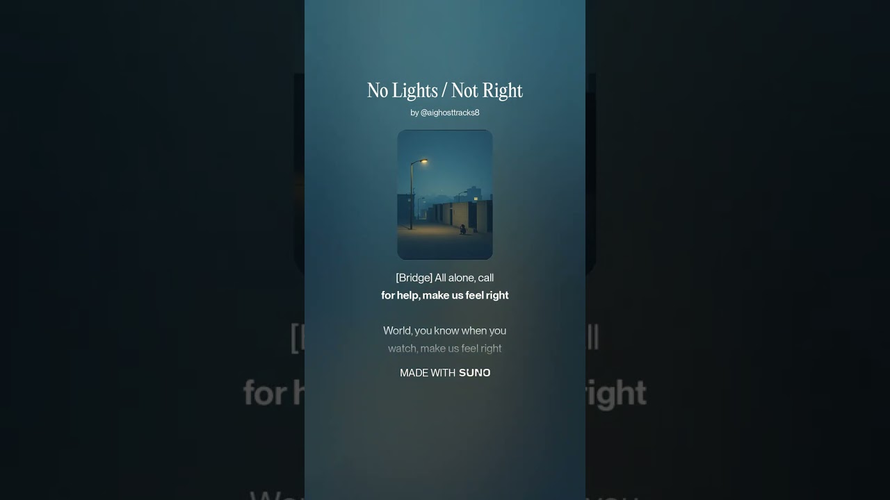 No Lights Not Right #emomusic #emotrap #newmusic #music (Lyrics Video)