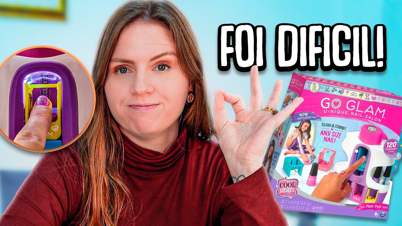 Testei a MINI MAQUINA de fazer as unhas! Tô CHOCADA!