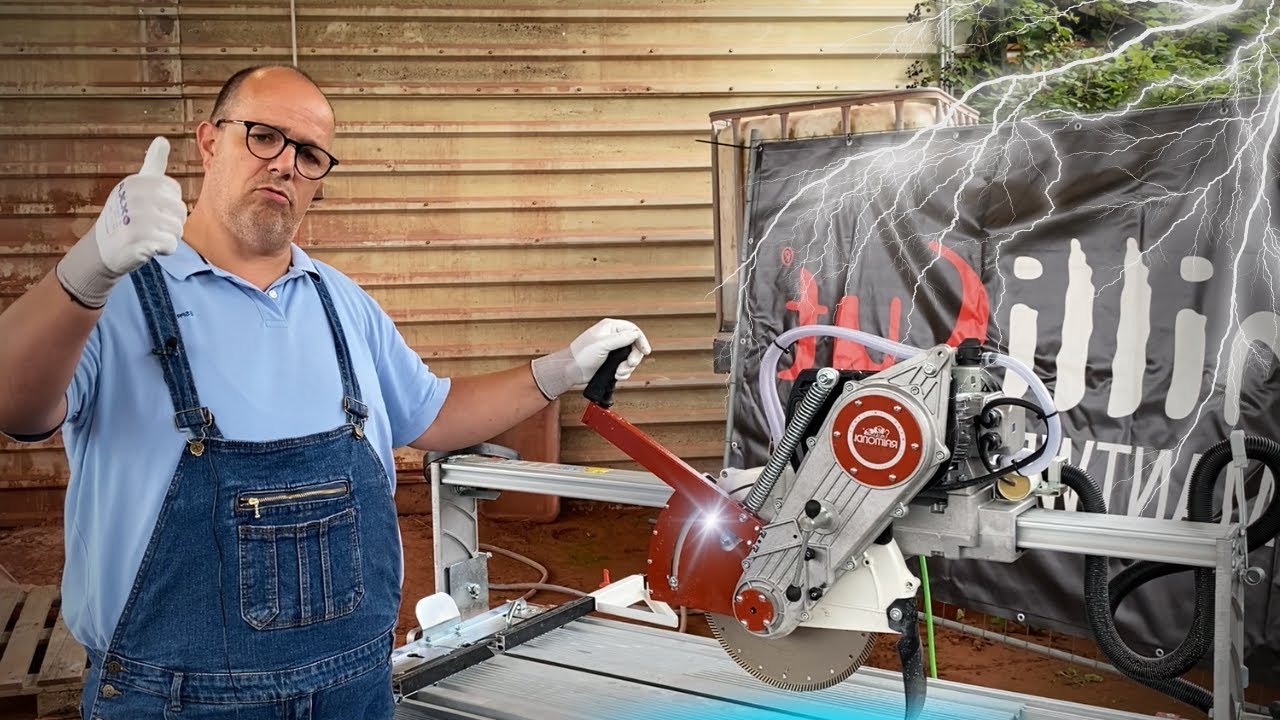 WIE GEHT DAS ??? Steinsäge ZOE schneidet AUSRISSFREI Feinsteinzeug & Keramik.