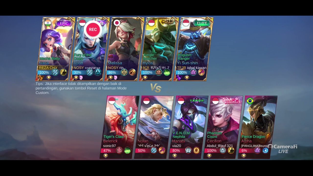NANA SOLO RANK LEGEND MOBILE LEGENDS