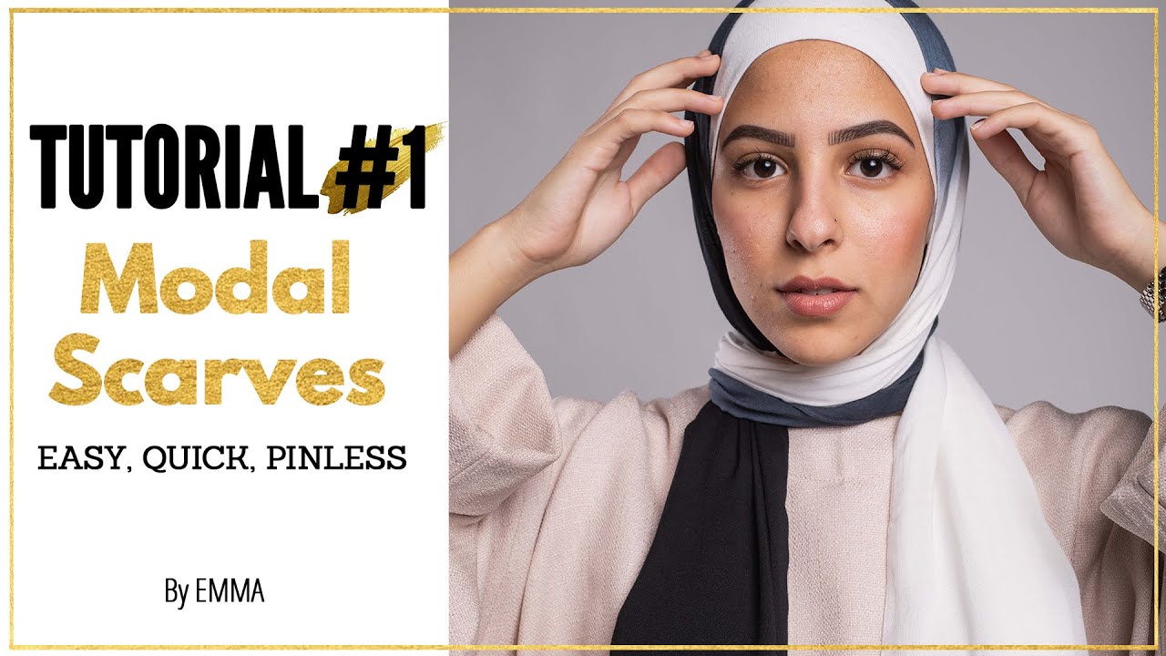 Hijab 101: Easy Quick & Simple Hijab Tutorial - Modal Edition  |  ٤ طرق سهلة لفات الحجاب - طرح قطن