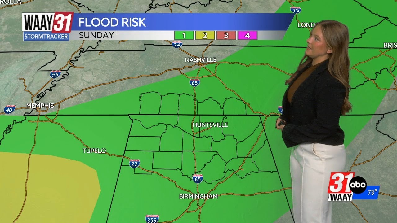 Keeping our eyes on a flooding risk for Sunday