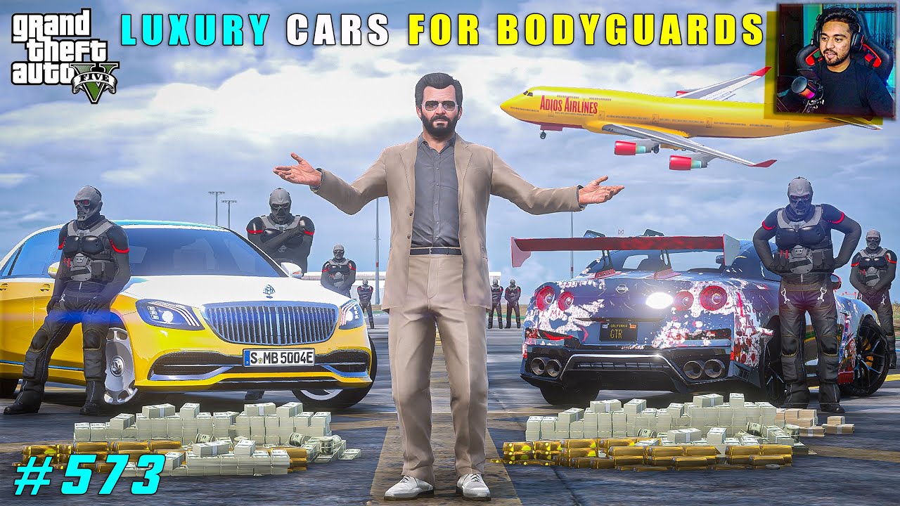 Michael Gifts Luxury  Cars For Bodyguards | Gta V Gameplay