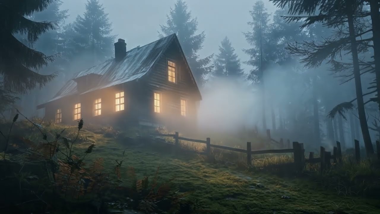 Foggy Woodland Retreat • Calming Ambience for Sleep, Anxiety Relief & Study