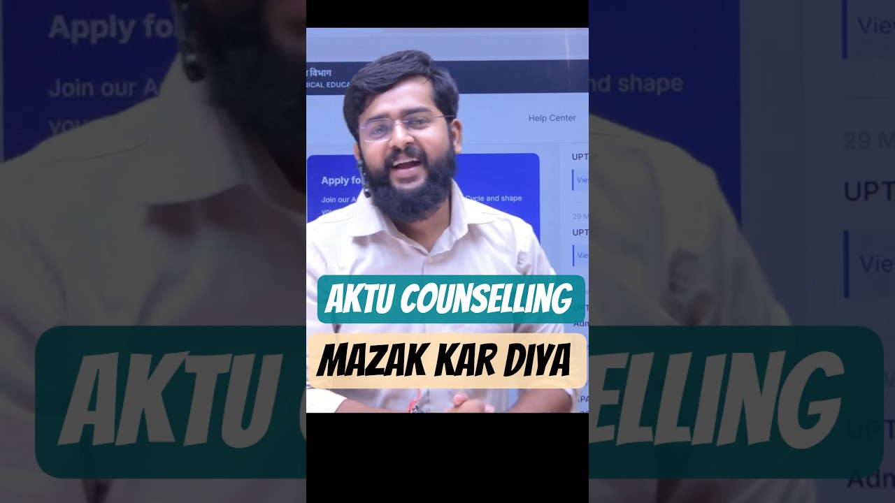 Counselling Ya Mazak? 🤯 | AKTU Counselling 2026  #UPTAC2026#AKTUCounselling#AKTU