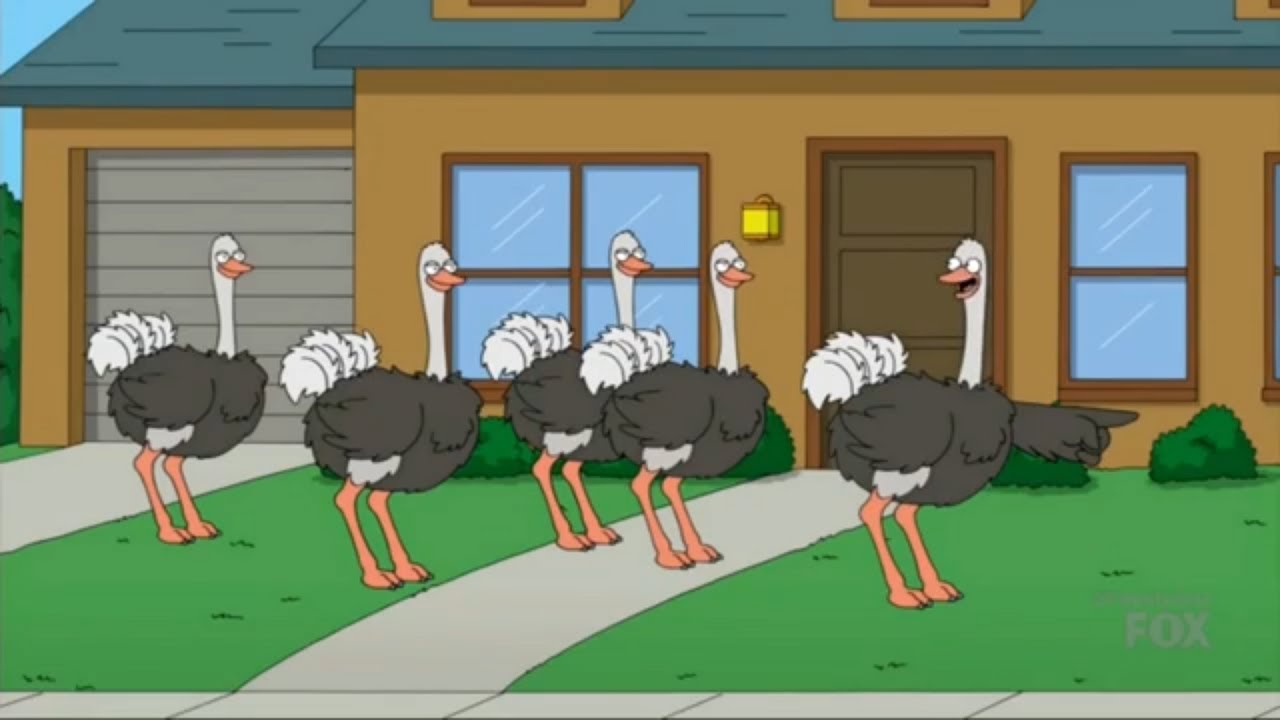 Family Guy - Eddie's at the wrong house (ostrich haha laugh)