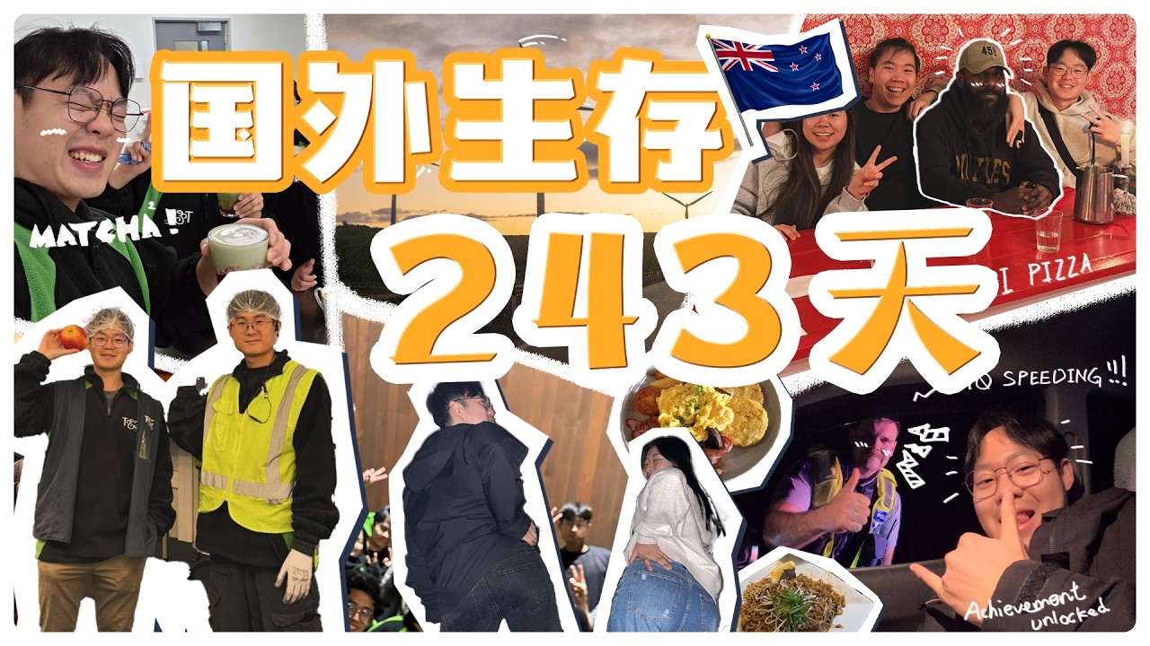 在国外生存的243天 Vlog【New Zealand WHV Vlog | 新西兰打工度假 Vlog】