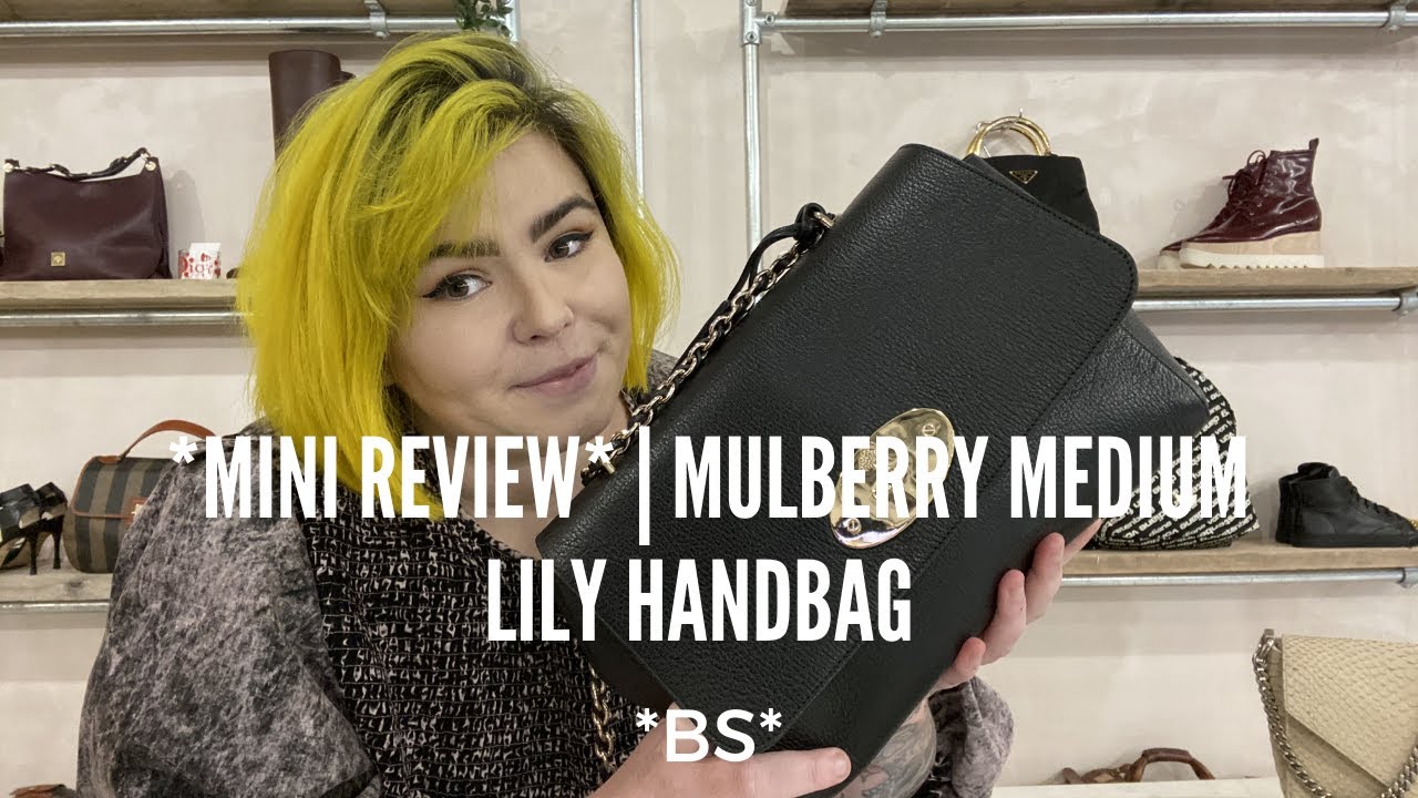 MULBERRY MEDIUM LILY BLACK HANDBAG | LUXURY HANDBAG REVIEW | LUXURY SHOPPING | LUXURY THRIFTING