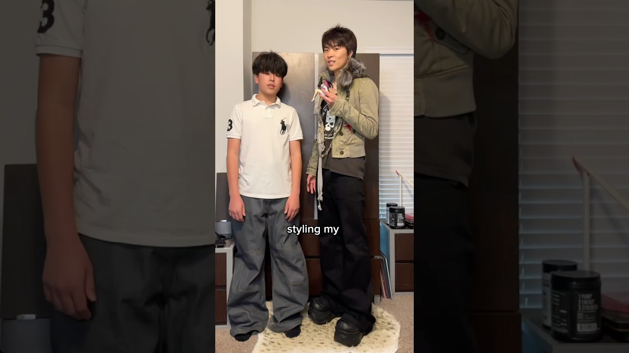 STYLING LIL JUSTIN #fashionstyle #opiumcore #lilbrother