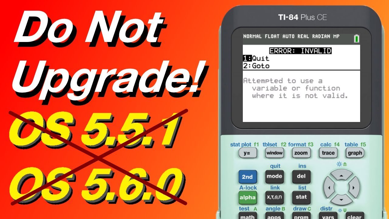 Do Not Update Your TI-84 Plus CE! TI BANS Assembly Games & Programs.