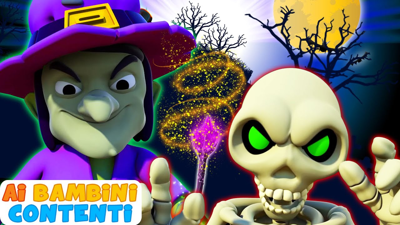Questa vecchia strega pazza | Canzoni spettrali di Halloween per bambini | Ai Bambini Contenti