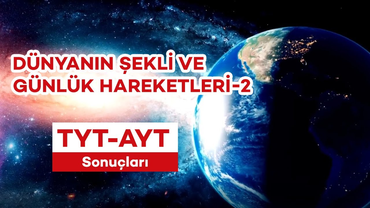 4) Dünyanın Şekli ve Günlük Hareketleri-2 | TYT - Coğrafya | Fatih GÖZÜAÇIK