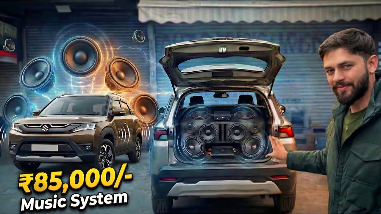 85,000/- Ka New Music System Lagwa diya Brezza me 🔥 पूरी गाड़ी हिलेगी अब | Mechanical Jugadu 