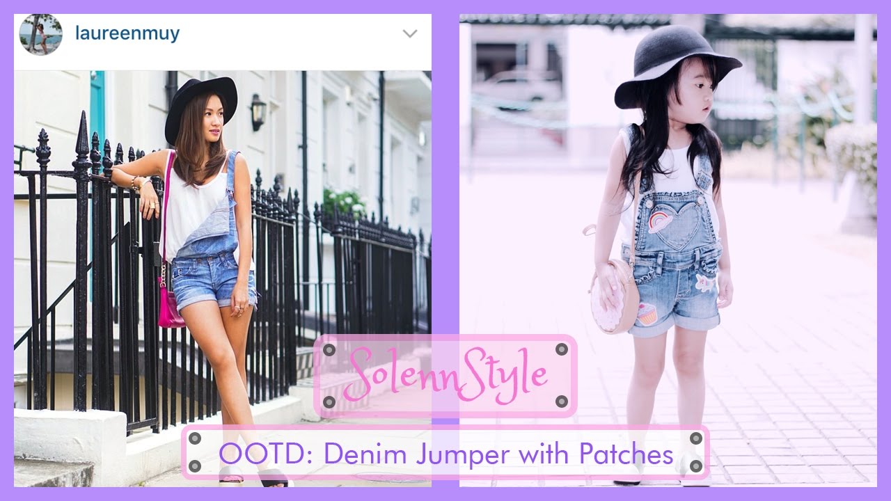 Denim Jumper with Patches Kids OOTD - SM Accessories Kids, H&M Kids