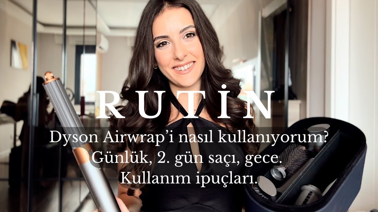 RUTİN. Dyson Airwrap’i nasıl kullanıyorum? Günlük, 2. gün saçı, gece. Kullanım ipuçları.