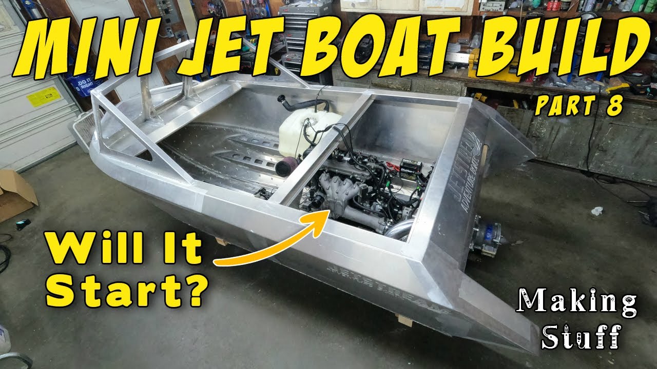 Firing Up the Supercharged Mini Jet Boat for the First Time!