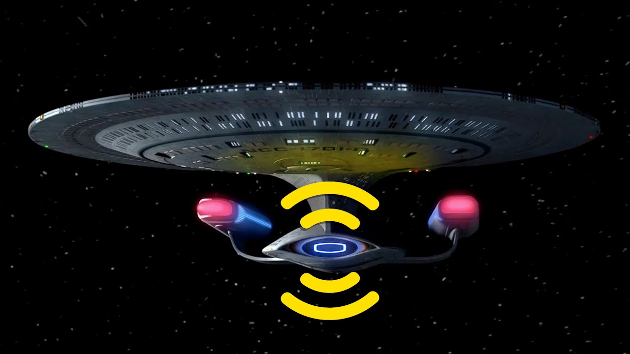 Star Trek TNG Theme but the theme is coming from the Enterprise-D