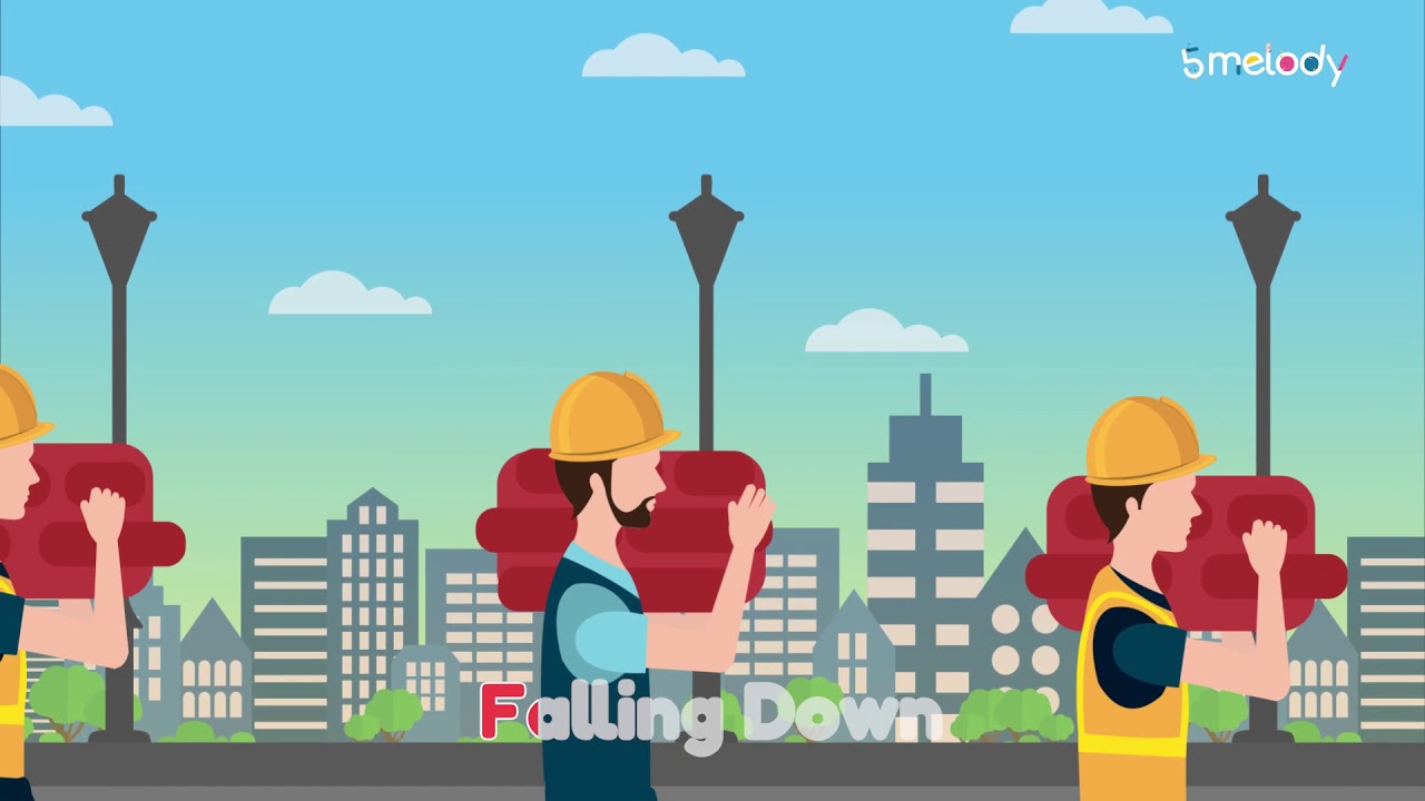 London Bridge is Fallin Down, Lady! | Nursery Rhymes | Karaoke |5 Melody