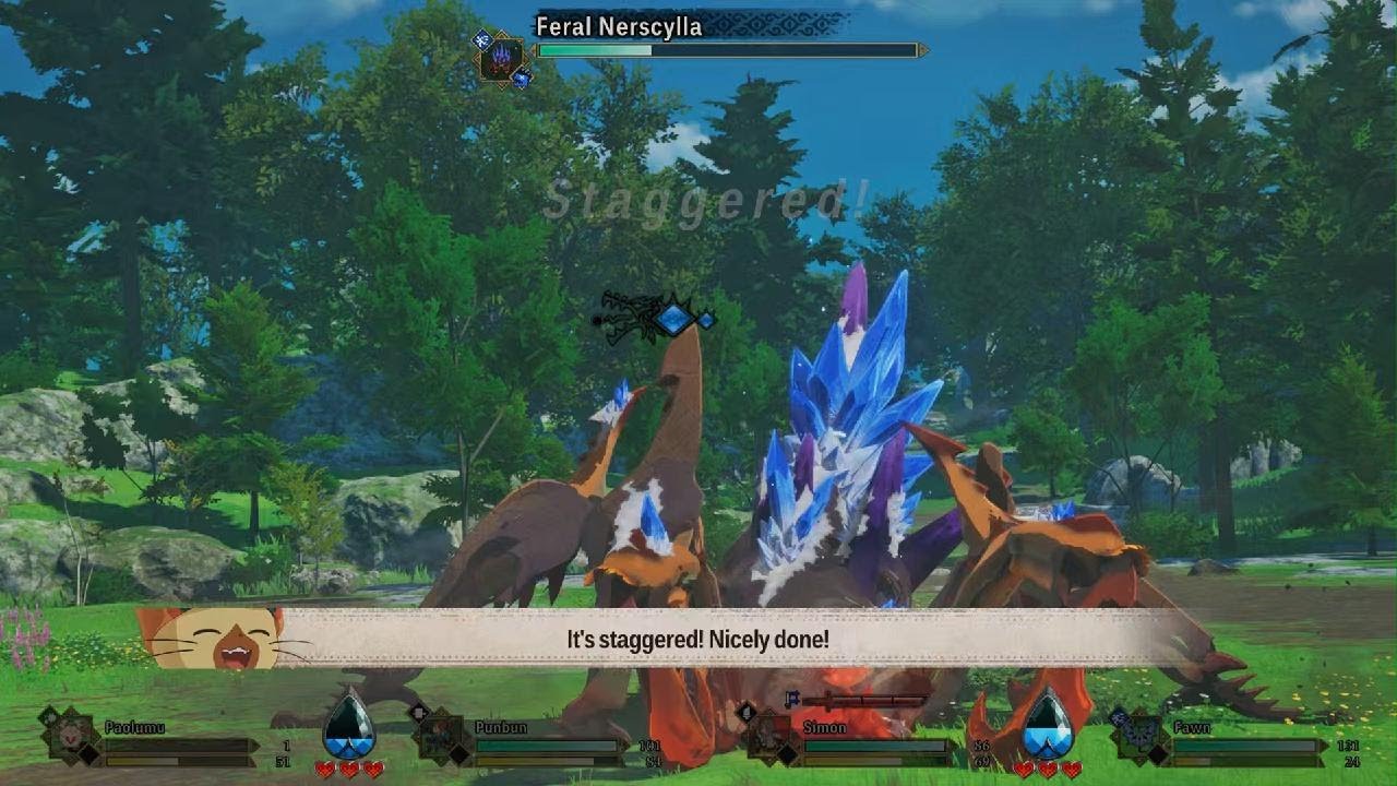 Monster Hunter Stories 3 Demo Feral Nerscylla Fight