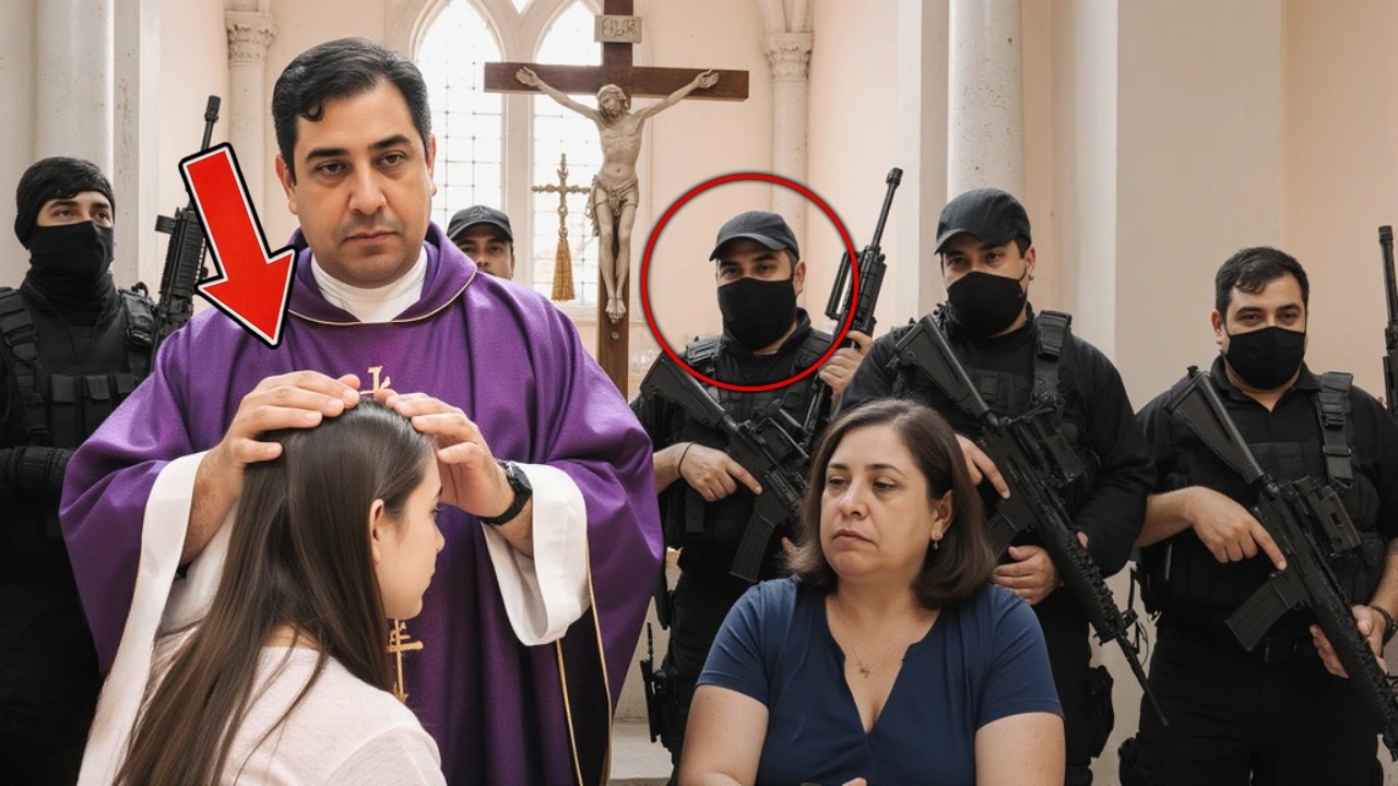 NARCOTRAFICANTES INTERRUMPEN CONFIRMACIÓN pero PADRE ARTURO continúa CONFIRMANDO la fe