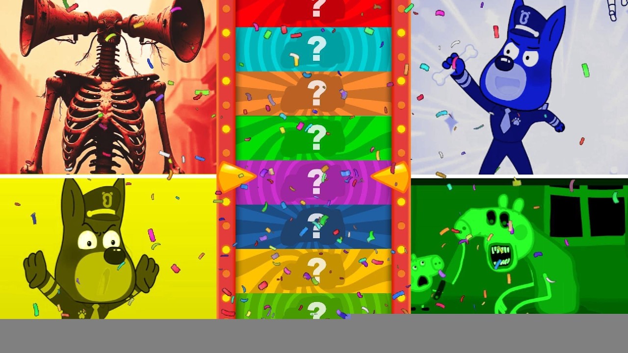🚀SHERIF LABRADOR🆚SIREN HEAD🆚SHEFF LABRADOR🆚PEPPA PIG COFFIN DANCE 🎮TILES HOP RHYTM🎮