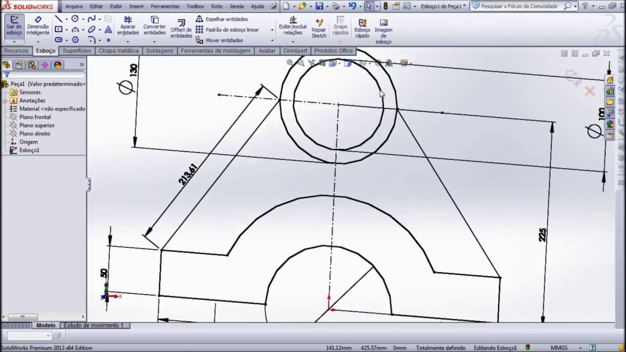 Aula 85 - Criando Modelo 3d para Fundição - Solidworks - Marcelo Pereira