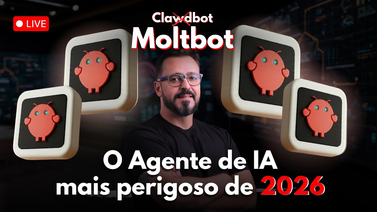 Live #098  #Clawdbot ao vivo (sem cortes).O AGENTE DE IA mais perigoso de 2026?