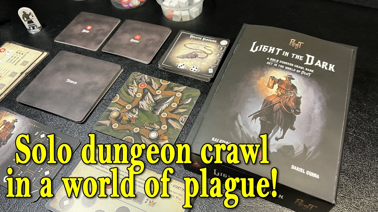 A small box, solo dungeon crawl set in a world of pestilence! (Light in the Dark - review)