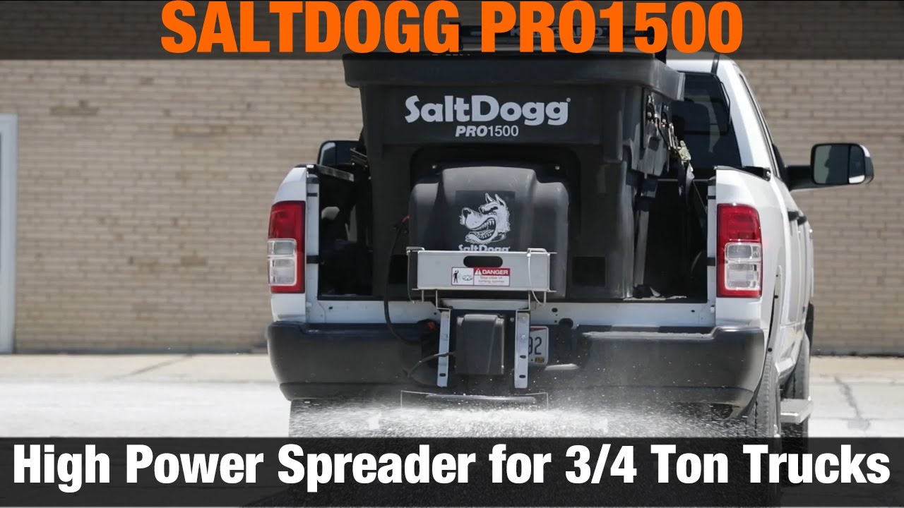 SaltDogg® PRO1500 Salt Spreader Product Overview - Available Now for 3/4 Ton+ Pickup Trucks