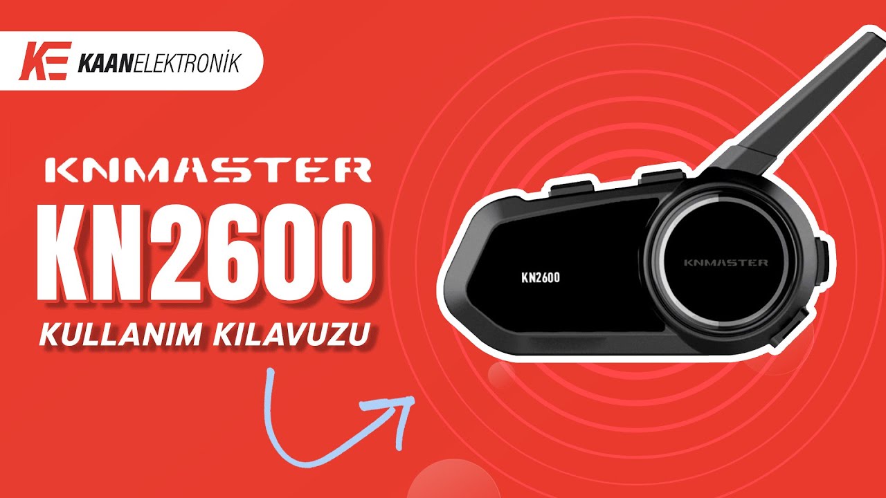 Knmaster KN2600 Bluetooth İnterkom / İntercom Seti Kullanım Kılavuzu